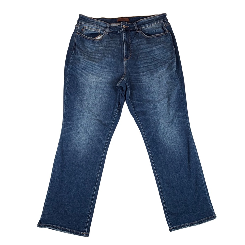 Judy Blue Los Angeles Straight Fit Jeans Dark Wash 20W JB82561DK-PL